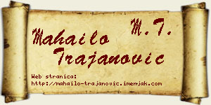 Mahailo Trajanović vizit kartica